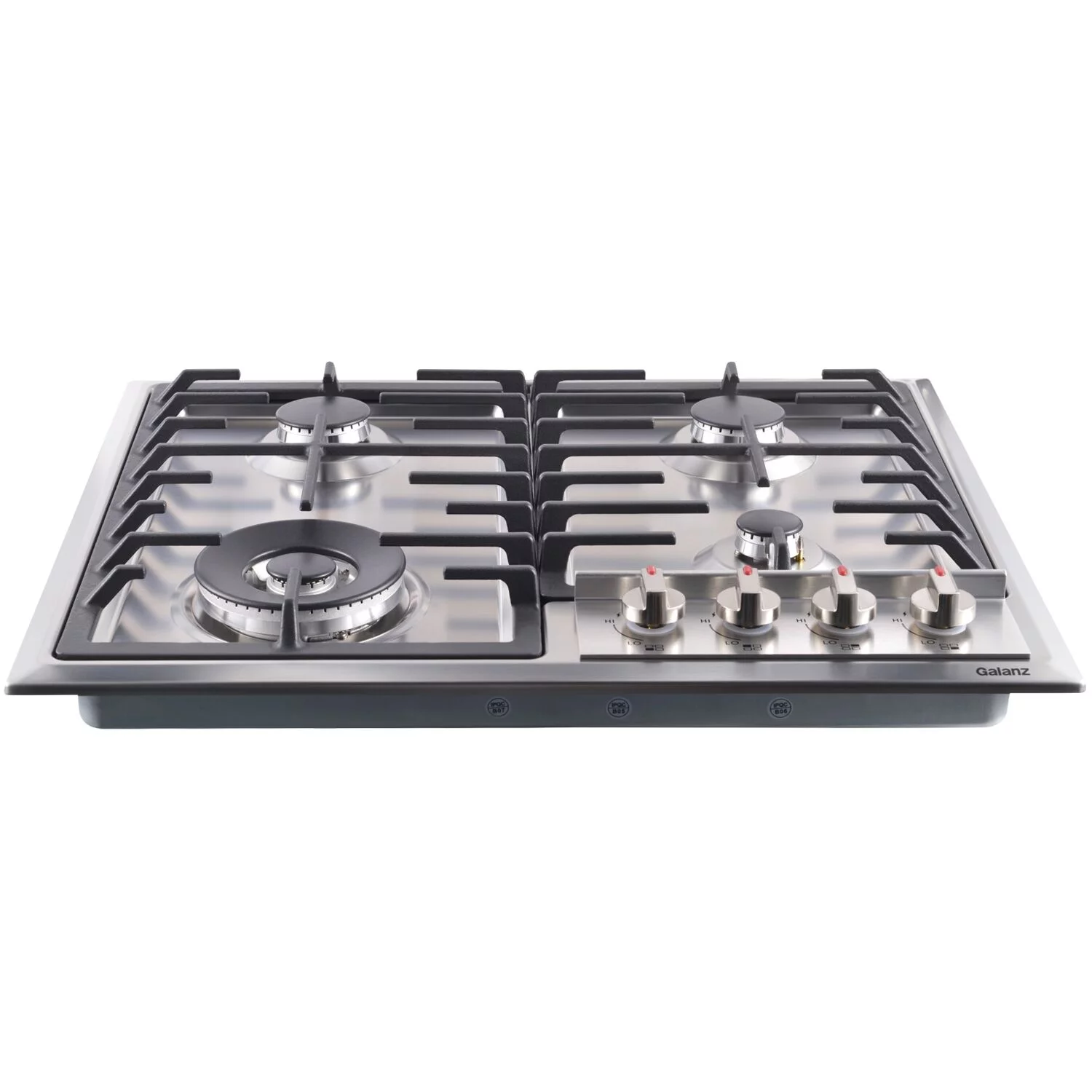 Galanz 24-In. Gas Cooktop with 15000 BTU Triple Ring Power Burner, Stainless Steel
