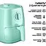 Chefman Turbofry Air Fryer with Adjustable Temperature Control, 2 Qt Capacity - Mint, New
