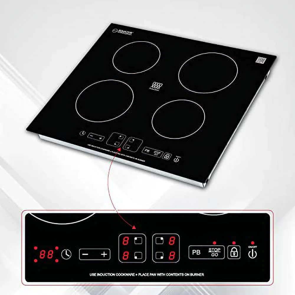 Equator 24' Built in Induction Cooktop 4 Burner