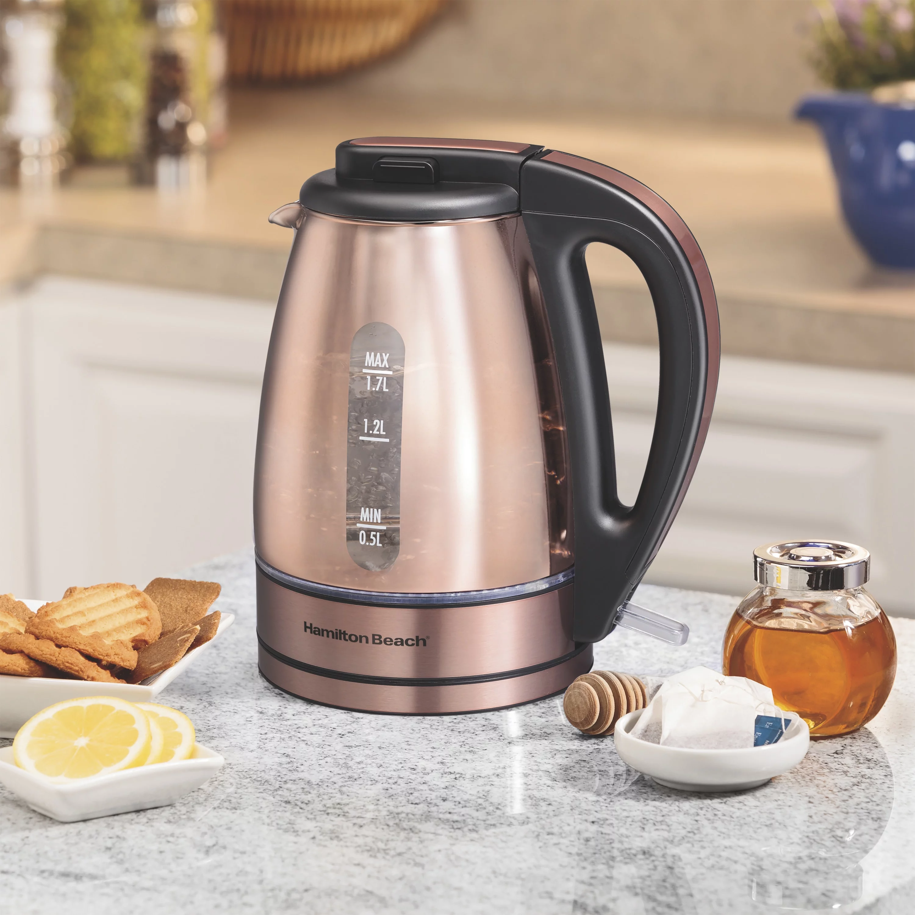 Hamilton Beach 1.7L Electric Kettle - Copper 40866