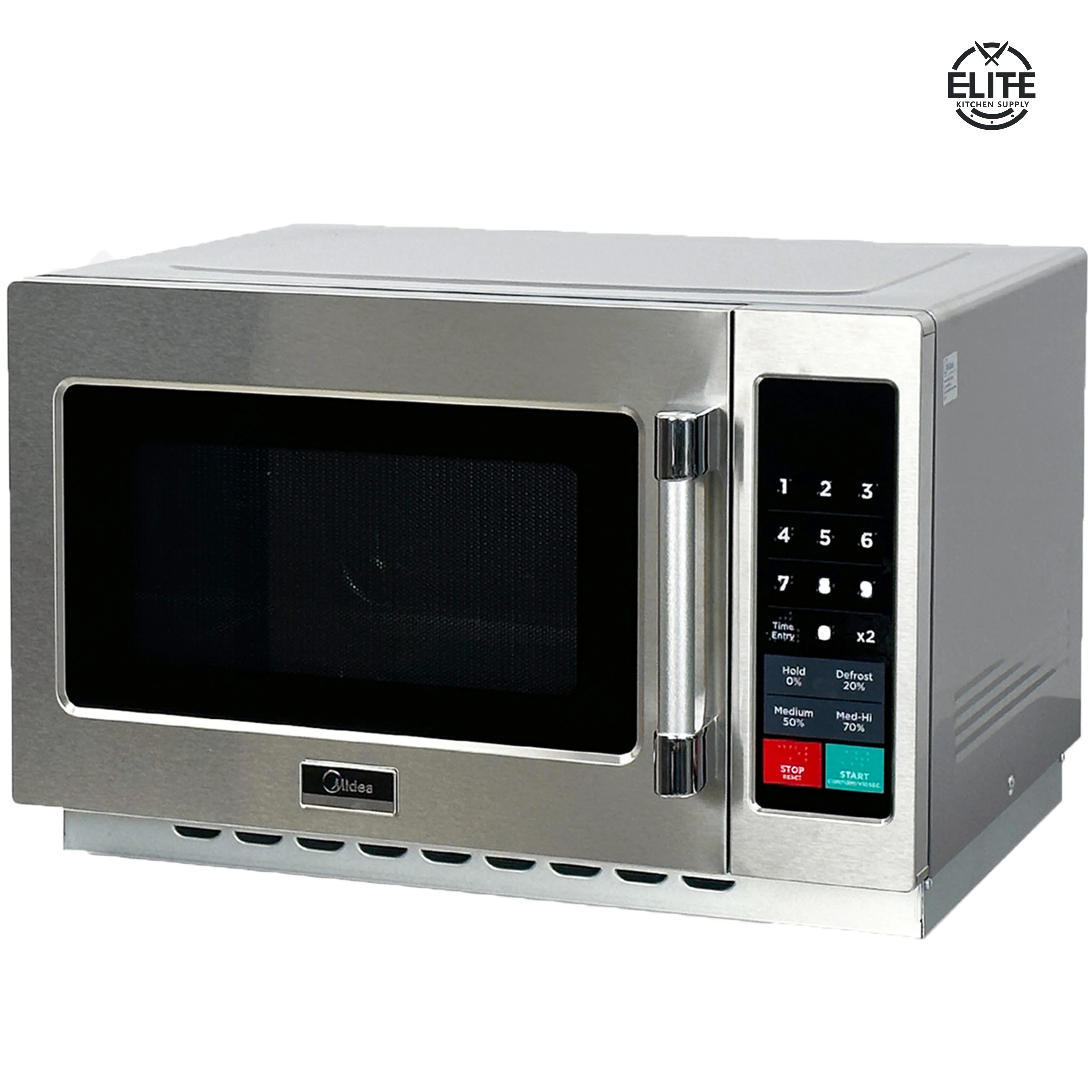 Heavy Duty 1000W Commercial Microwave Oven 1.2 Cu. ft. Stainless Steel
