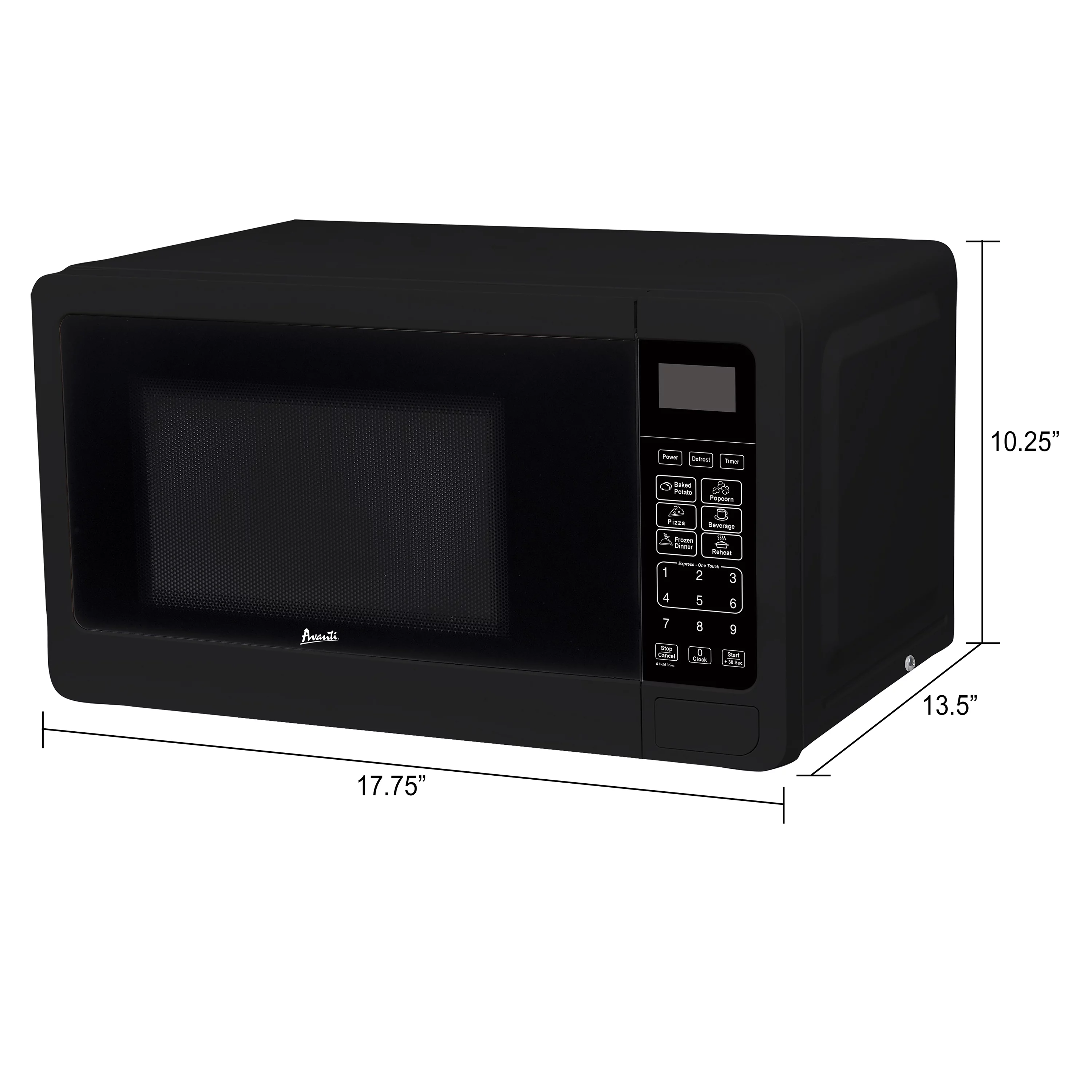 Avanti Countertop Microwave Oven, 0.7 cu. ft., in Black (MT7V1B)