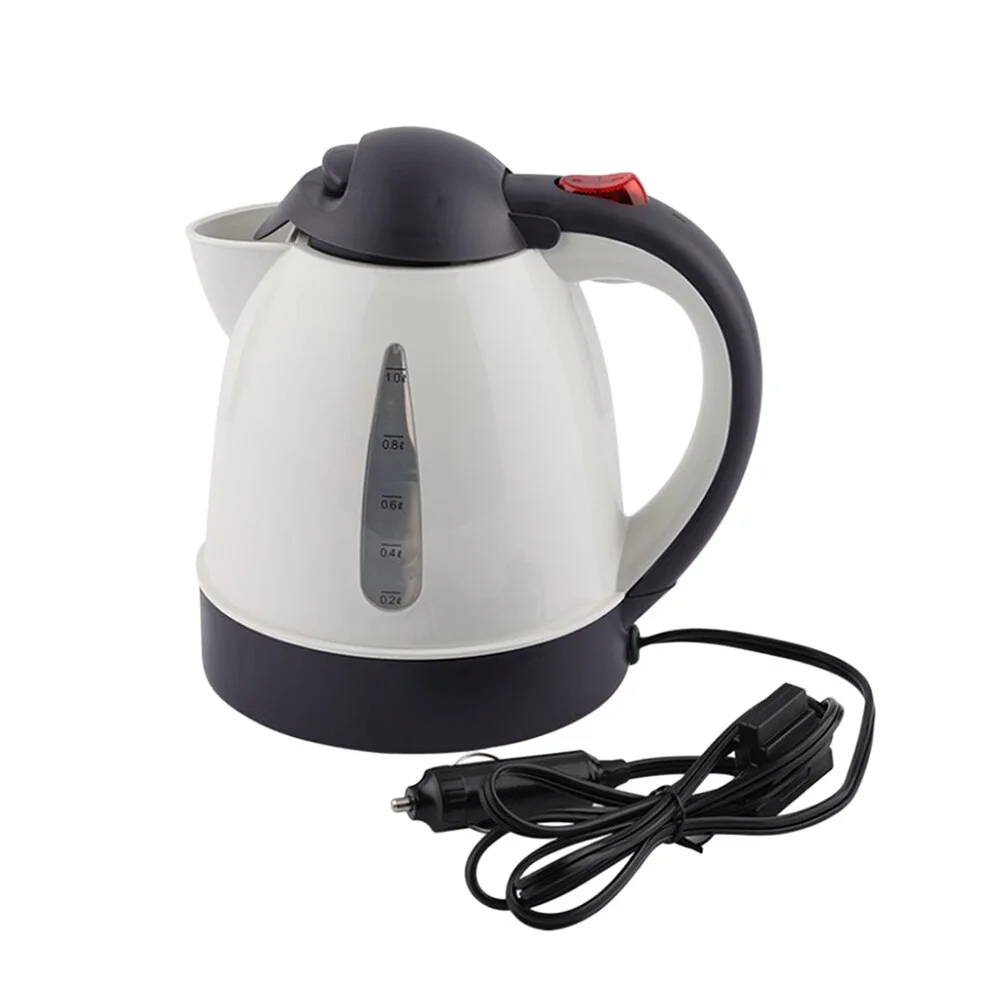 2pcs Electric Kettle Car Tea Kettle Fast and Quite Boiling Auto Shut-off Protection (12V 150W)