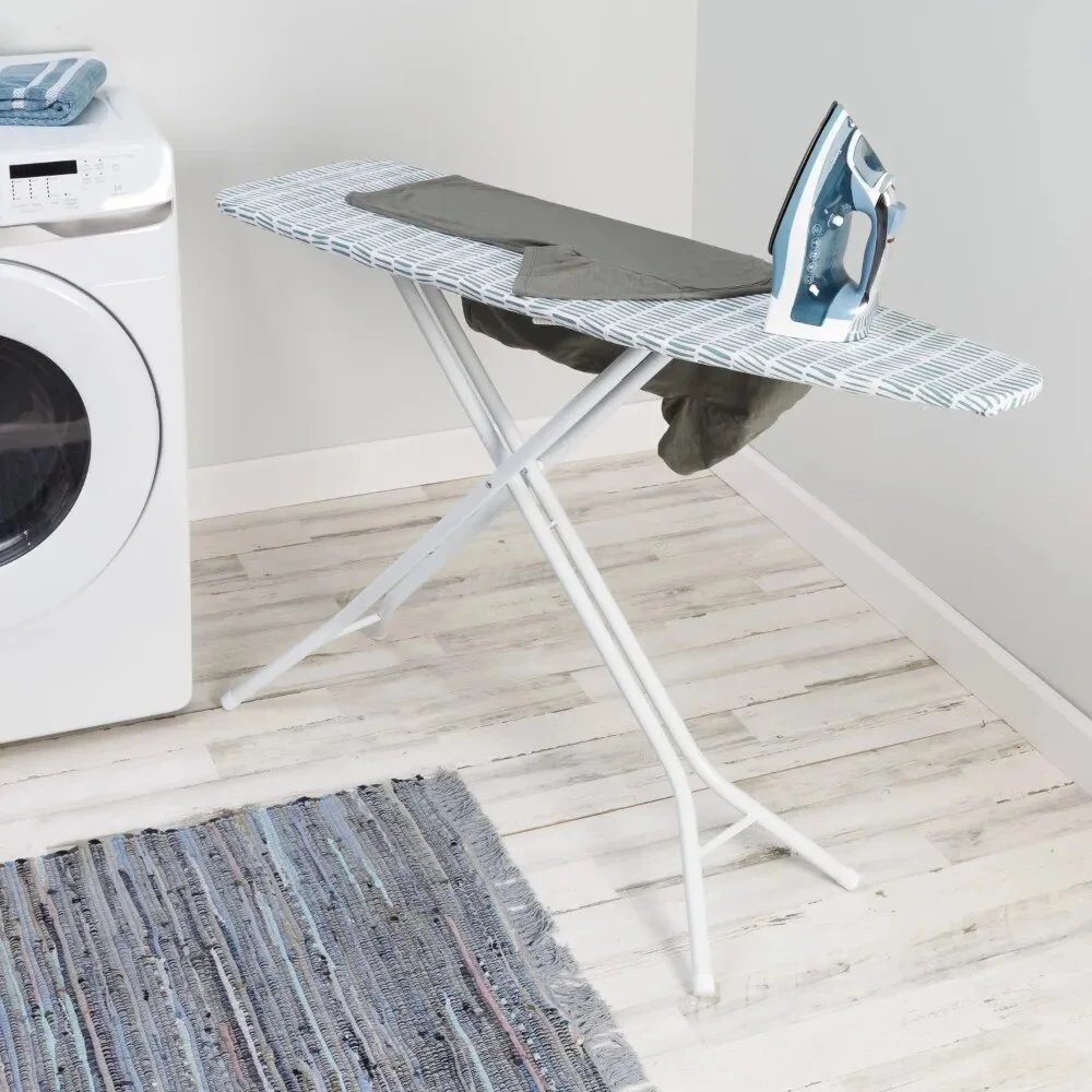 4-Leg Ironing Board with Pad and Cover, Ironing Board, Ironing Mat,53.75 X 14.25 X 36.75 Inches