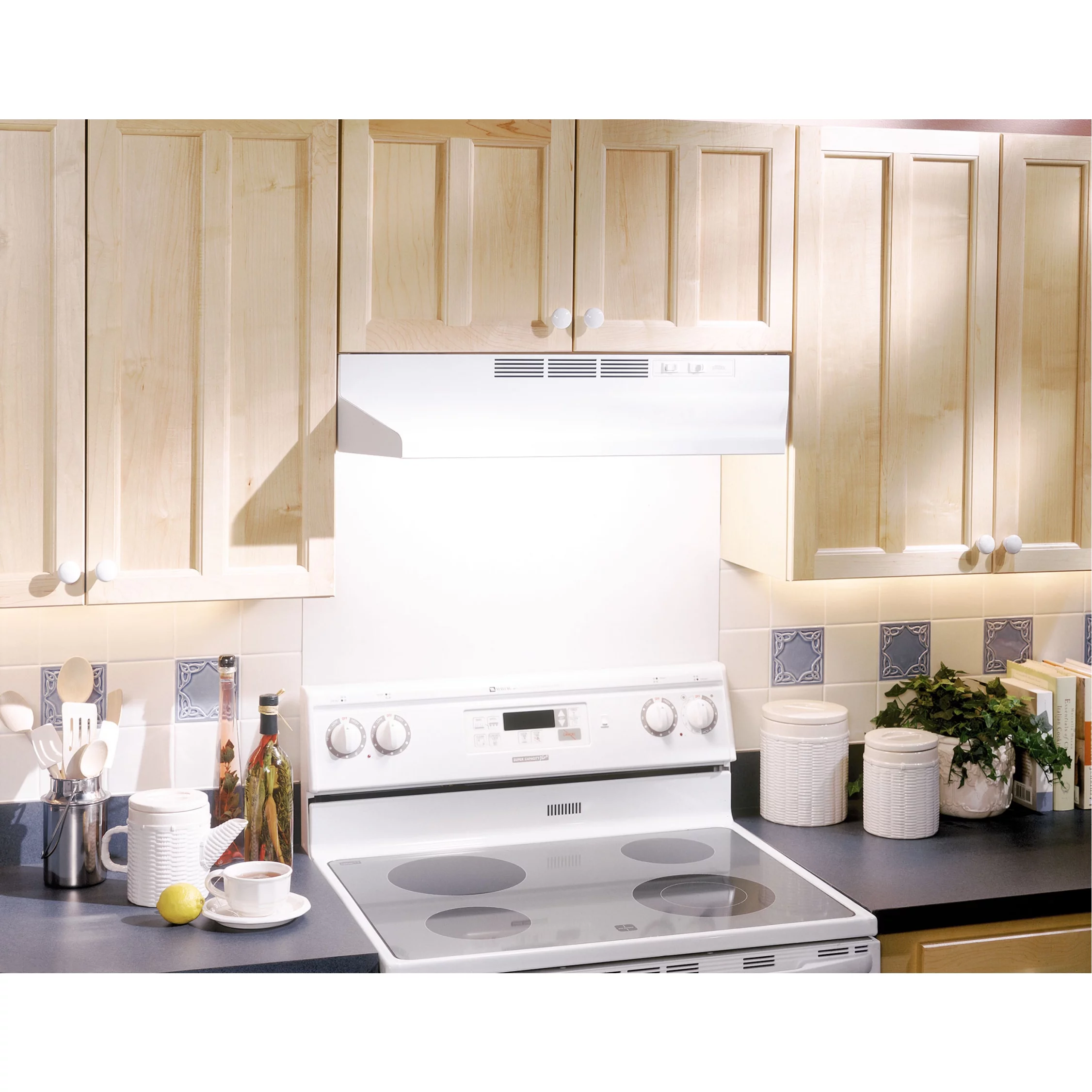 Broan 24-Inch Ductless Under-Cabinet Range Hood, White
