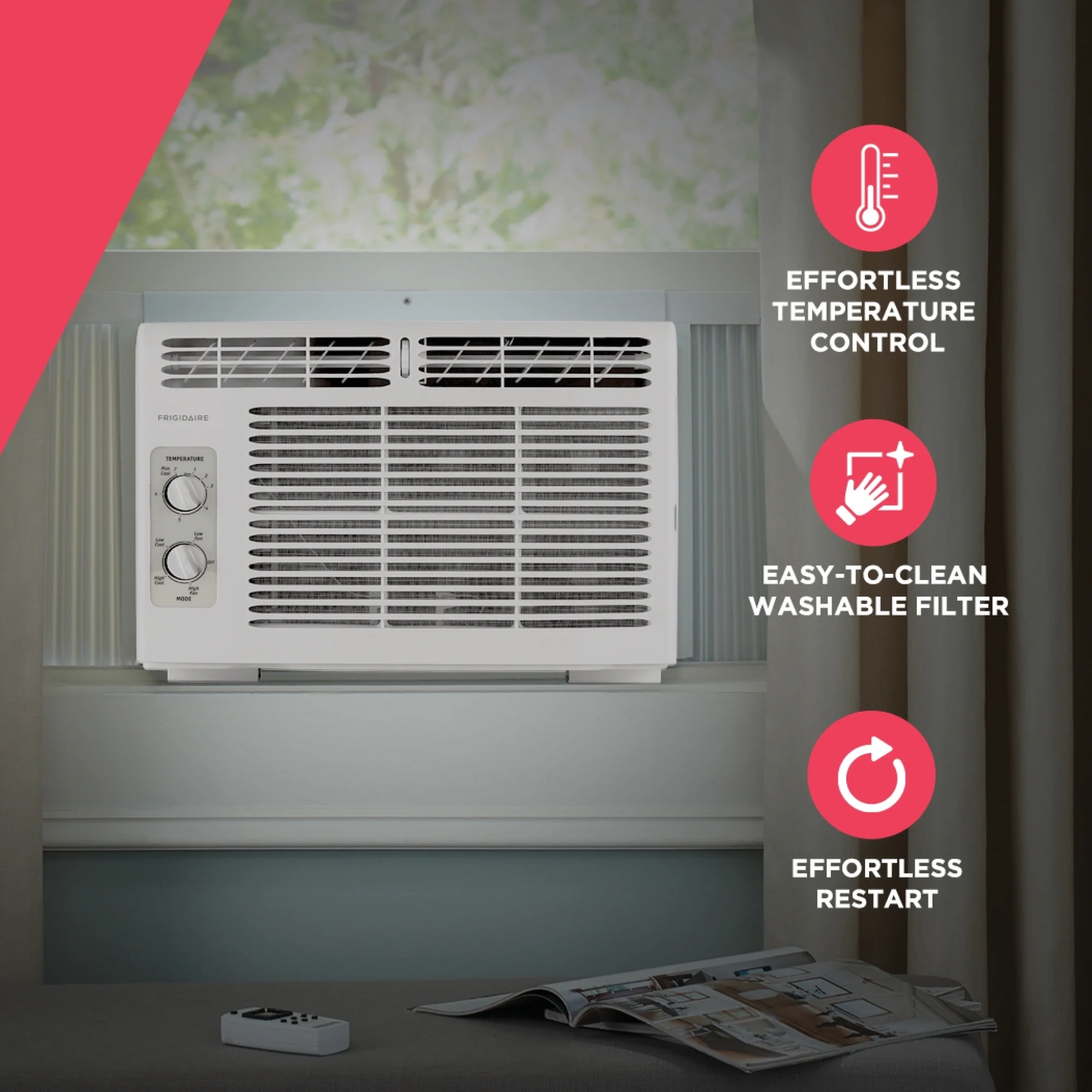 Frigidaire 5,000 BTU Window-Mounted Room Air Conditioner