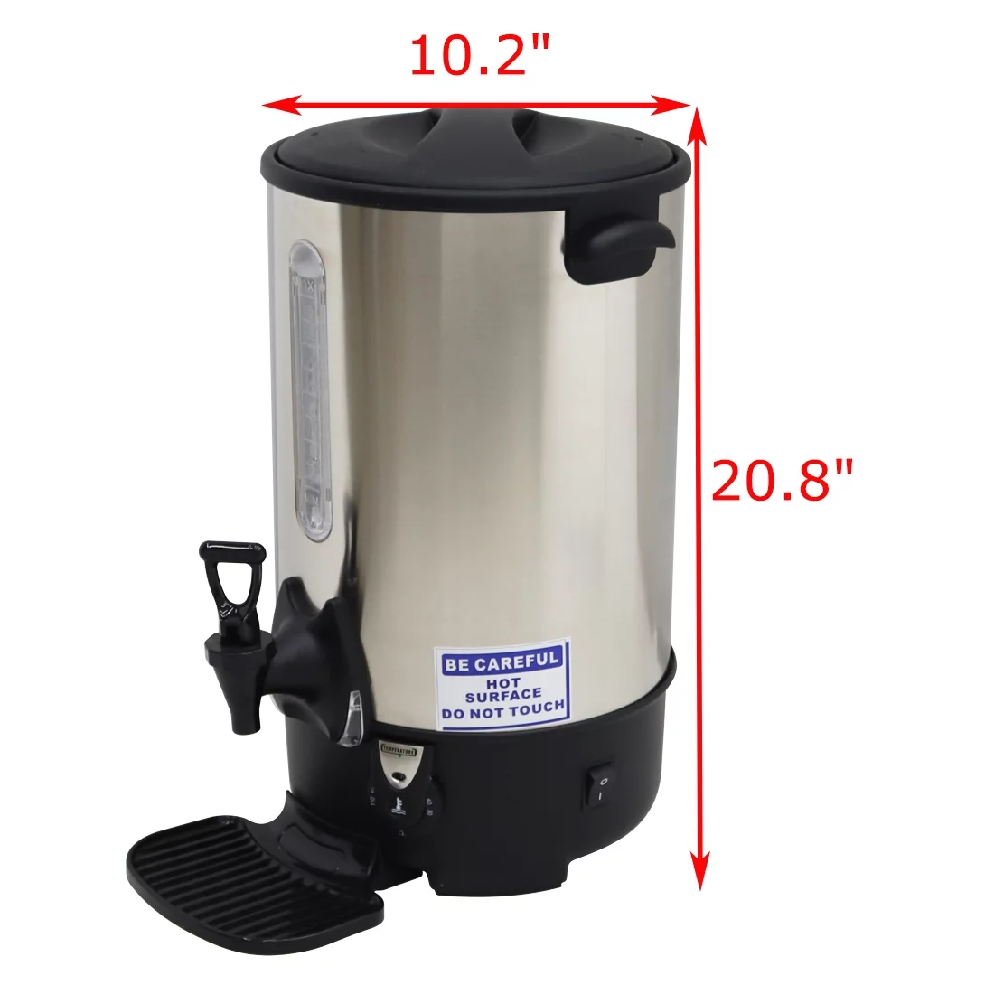 INTSUPERMAI 15.4L Hot Water Boiler Coffee Dispenser Bucket Stainless Steel