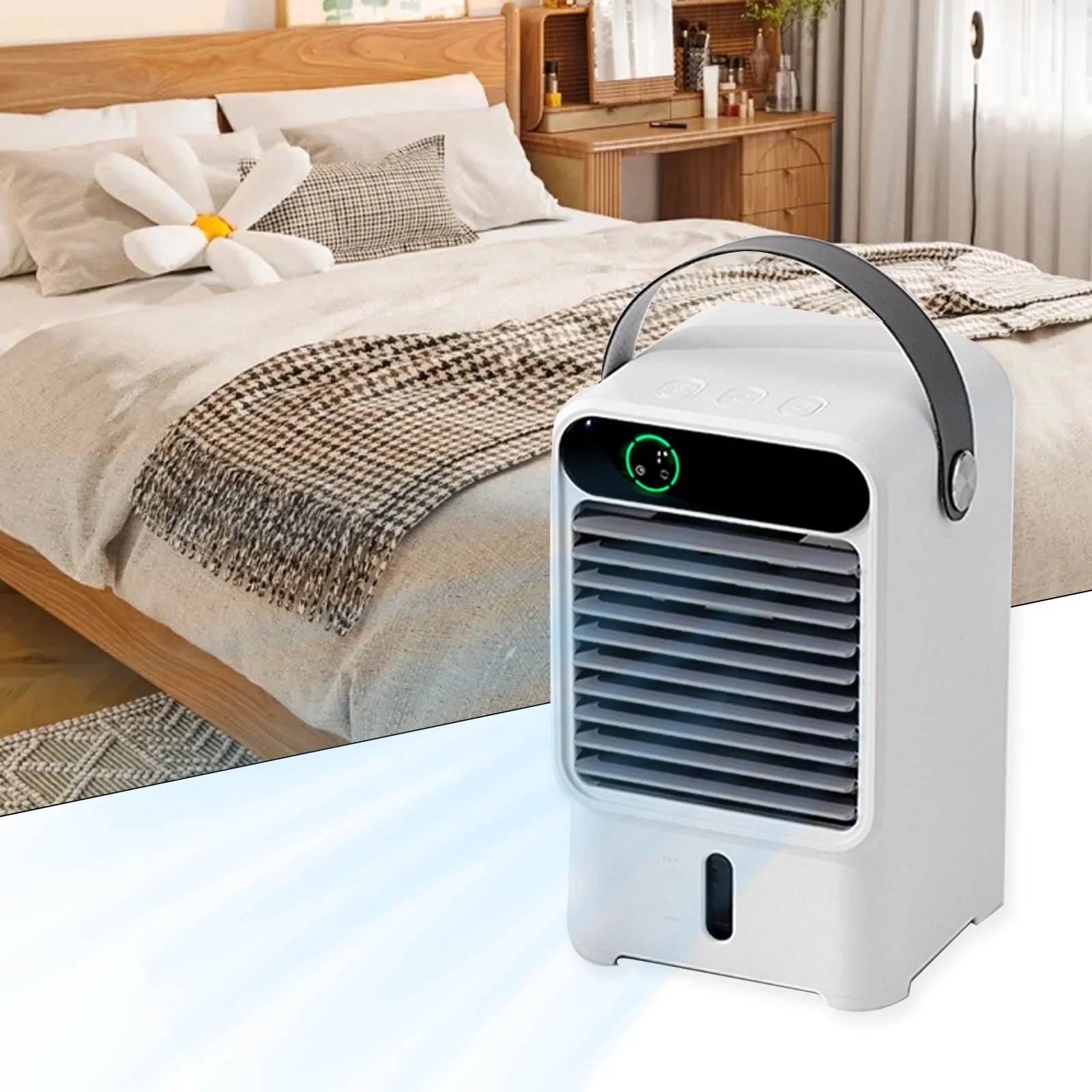 BAMILL Portable air conditioner with evaporative cooler with 3 air speeds