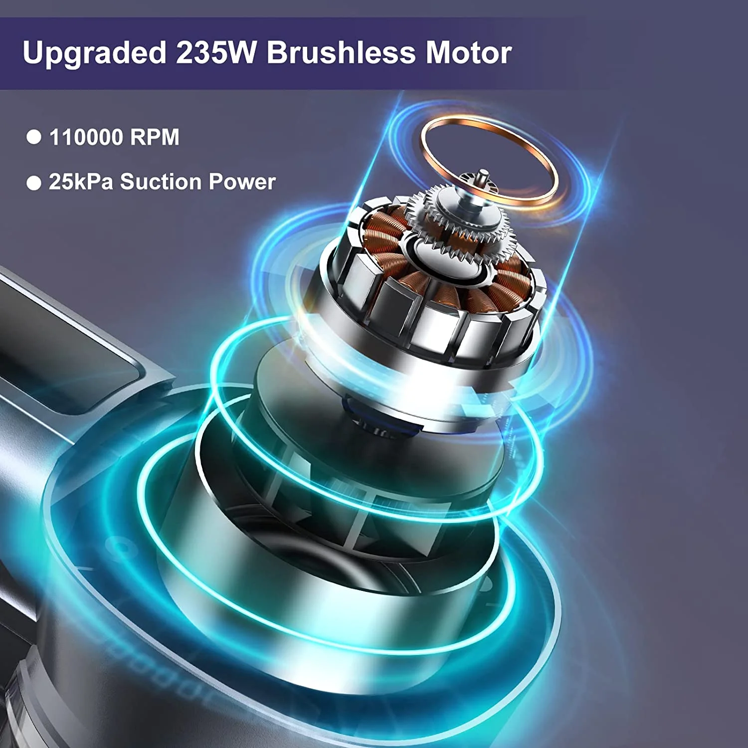 Free-Standing Cordless Stick Vacuum Cleaner 25Kpa 6 in 1 Lightweight for Home 202