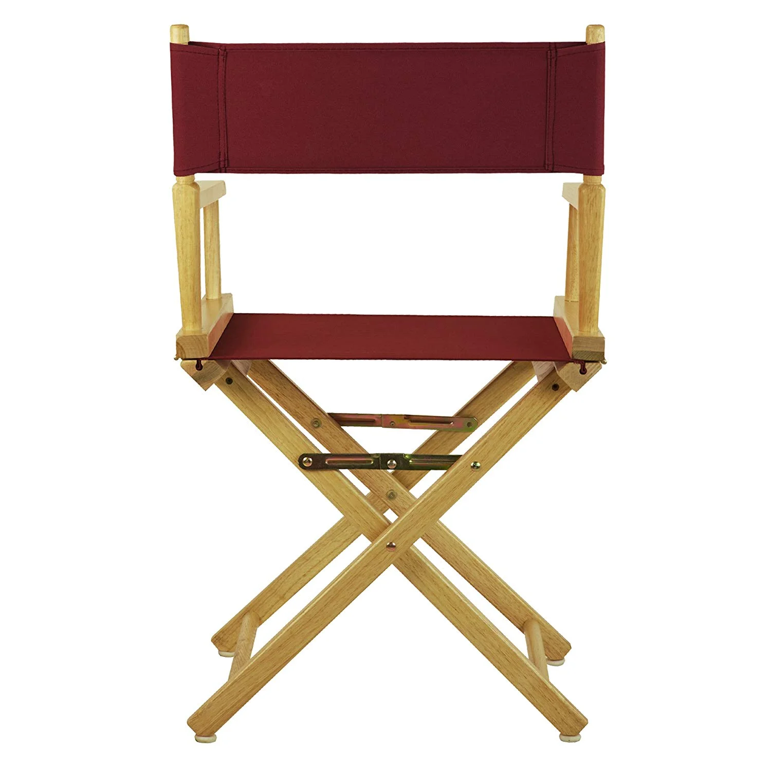 Casual Home 200-00-021-48 18 in. Directors Chair Natural Frame with Burgundy Canvas