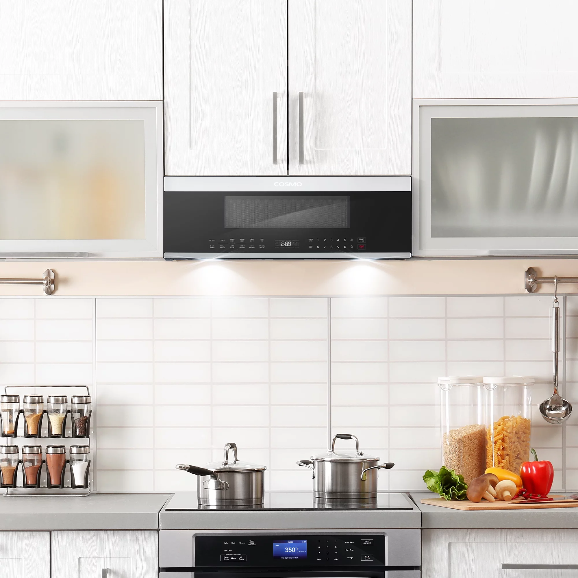 30 in. Slim Over the Range 1.2 cu. ft. Microwave with Automatic Presets