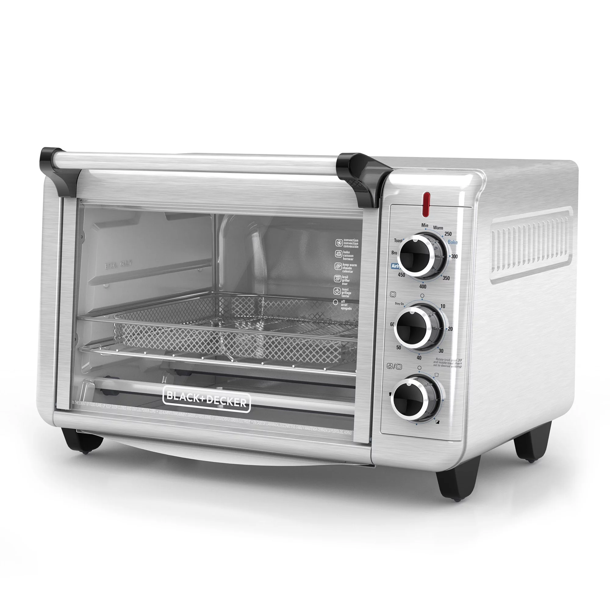 BLACK+DECKER Crisp 'N Bake Air Fry Toaster Oven TO3215SS