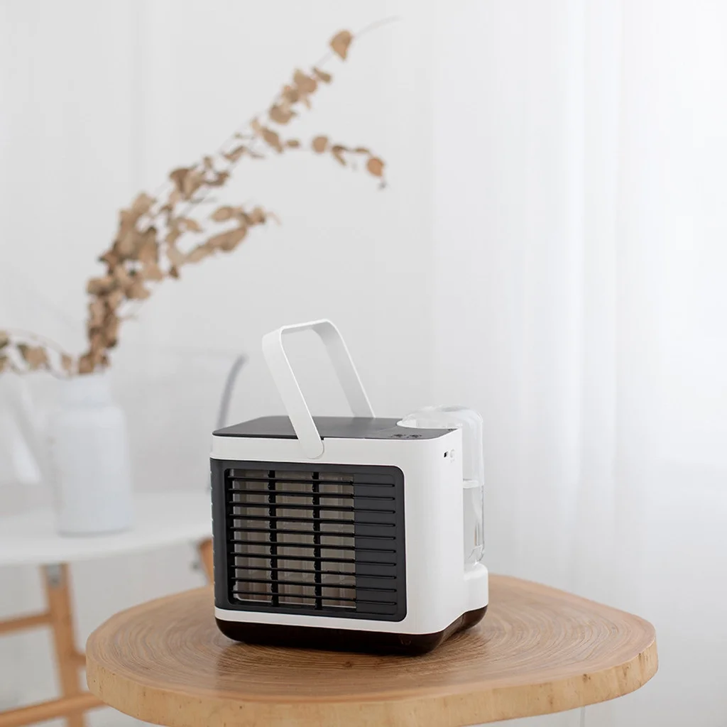 Air Cooler Clearance! Oneshit New USB Charging Mini Portable-Conditioning Fan Home Refrigerator Cooler Portable Air Conditioners Desktop Water-Cooled Air Conditioner Clearance
