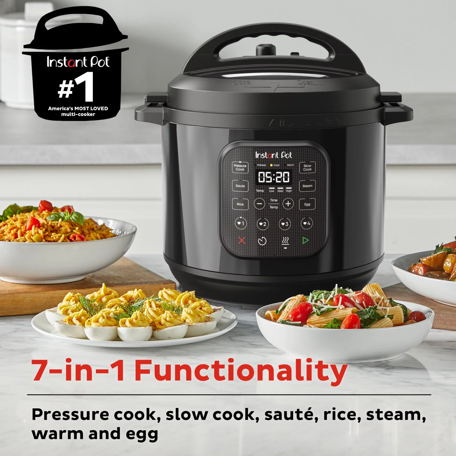 Instant Pot Chef Series 8 Qt Pressure Cooker and Multi-Cooker