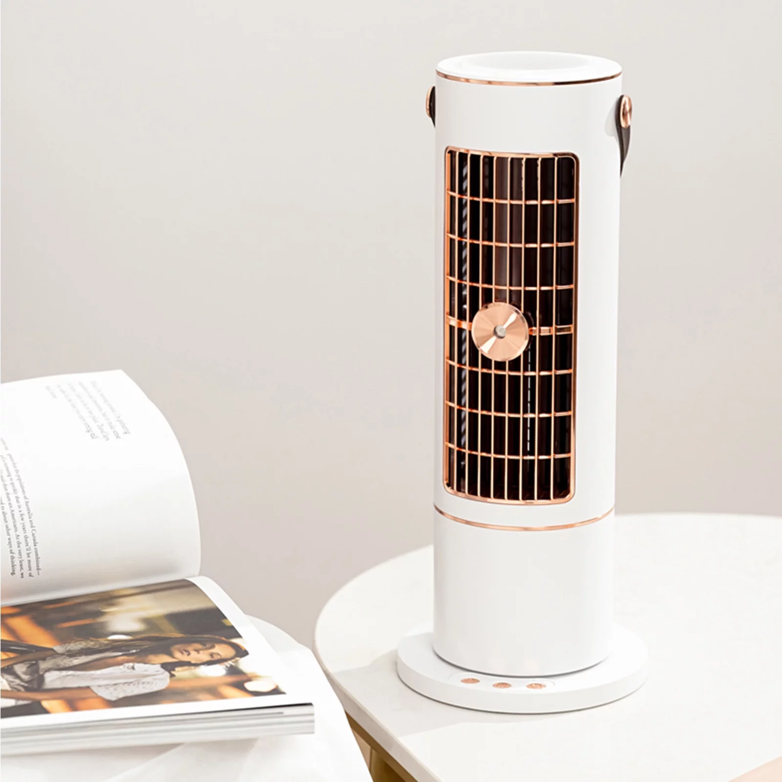 BTTGGLhn New Spray Head Shaking Fan, Vertical Tower Fan, Intelligent Home Desk Head Shaking Water Tank Portable Office Air Cooler, Wind Cooling Fan for Summer