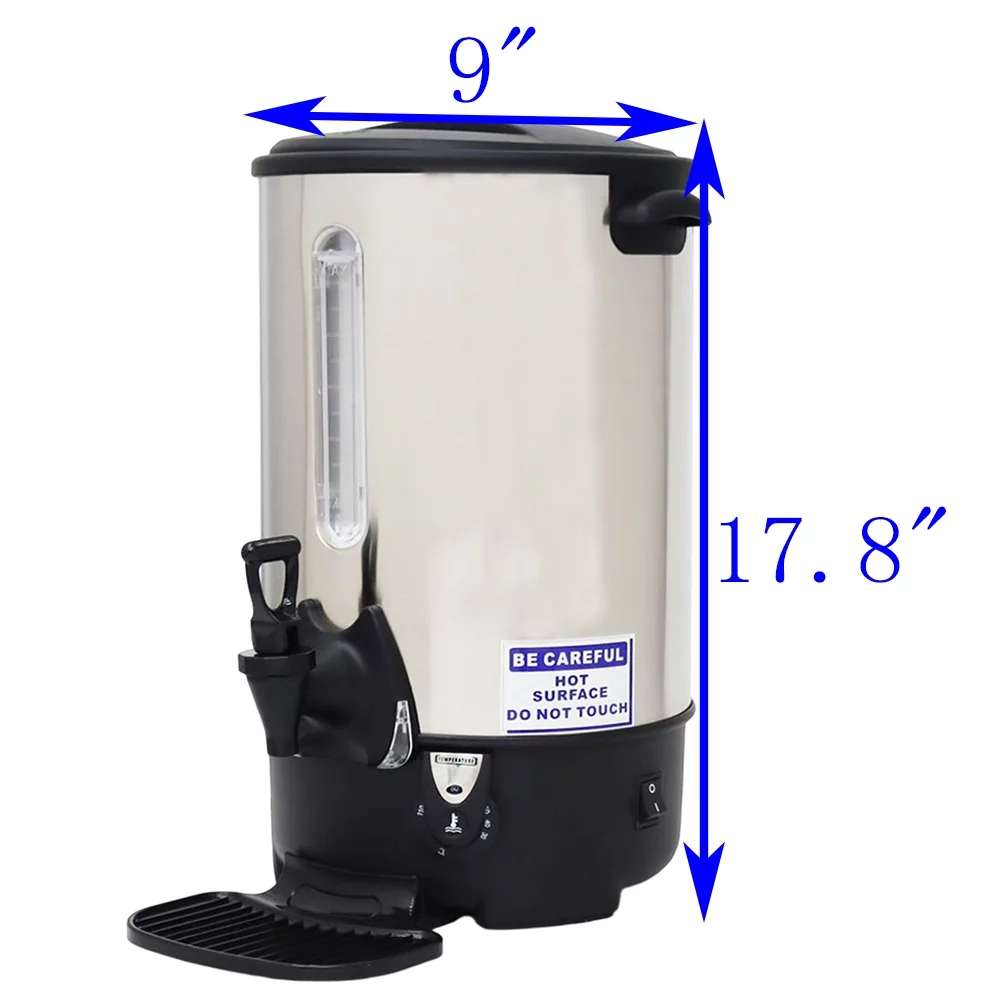 Intsupermai Electric Hot Water Dispense Liquid Boiling Machine Heater Warmer Hot Kettle 9.7L Silver