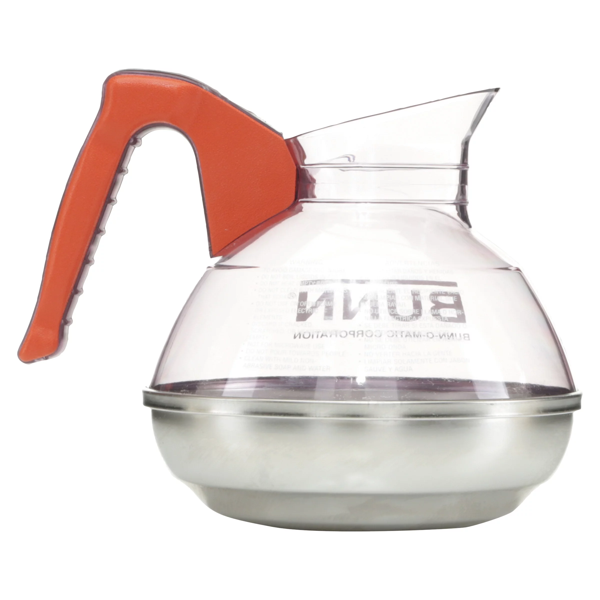 BUNN Unbreakable 12-Cup Decanter, Orange, 1 Each (Quantity)