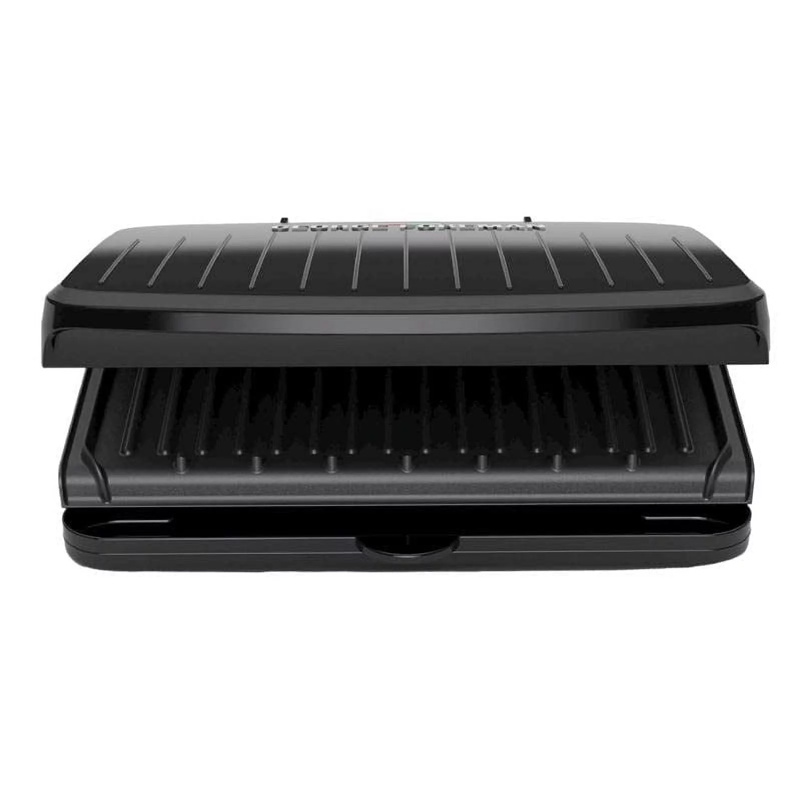 George Foreman 75 sq. in. Aluminum Nonstick Surface Grill & Panini Press, Black