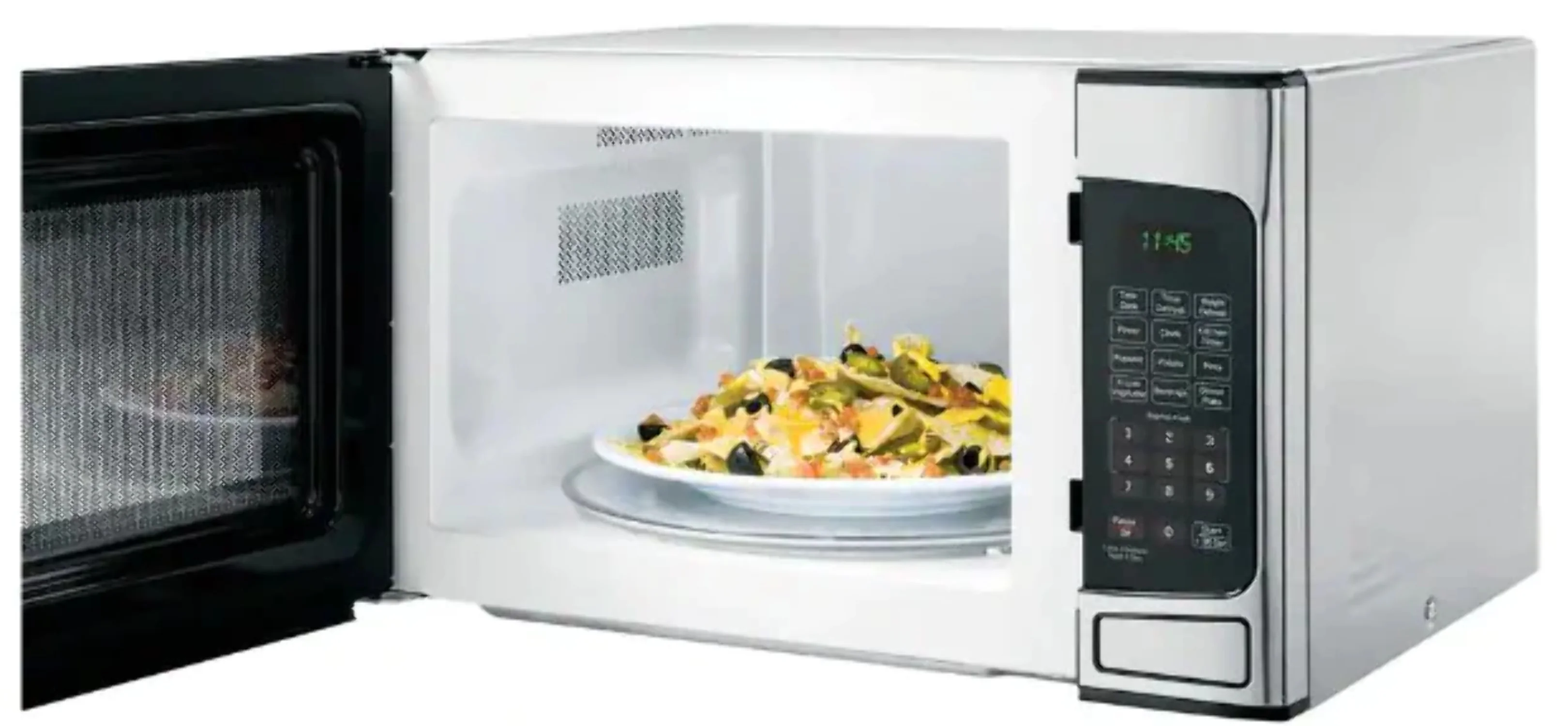 GE? 1.1 Cu. Ft. Capacity Countertop Microwave Oven (Stainless Steel)