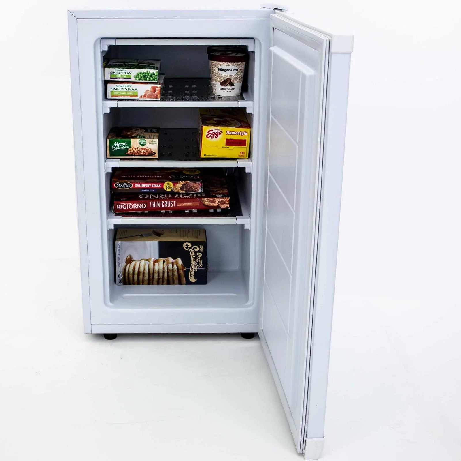 Avanti 2.8 Cubic Foot Small Mini Compact Vertical Upright Freezer Chest, White