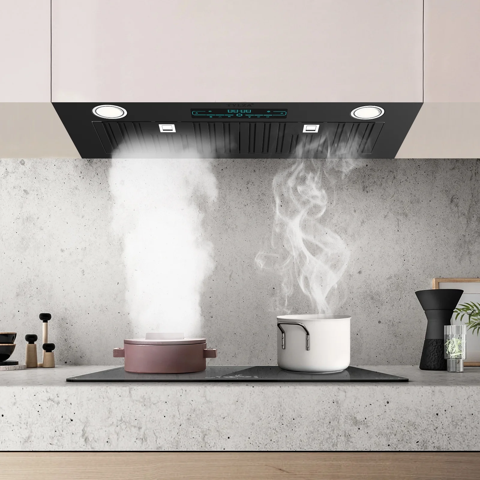 900 CFM Range Hood Insert 30 inch, Ducted/Ductless Convertible Duct , Stainless Steel Vent Range Hoods