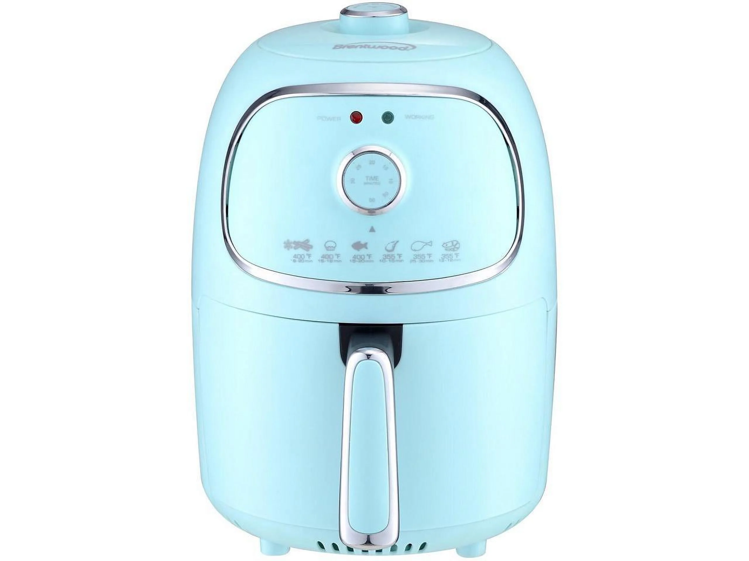 Brentwood Appliances AF-202BL 2-Quart 1,200-Watt Electric Air Fryer with Timer and Temperature Control (Blue)