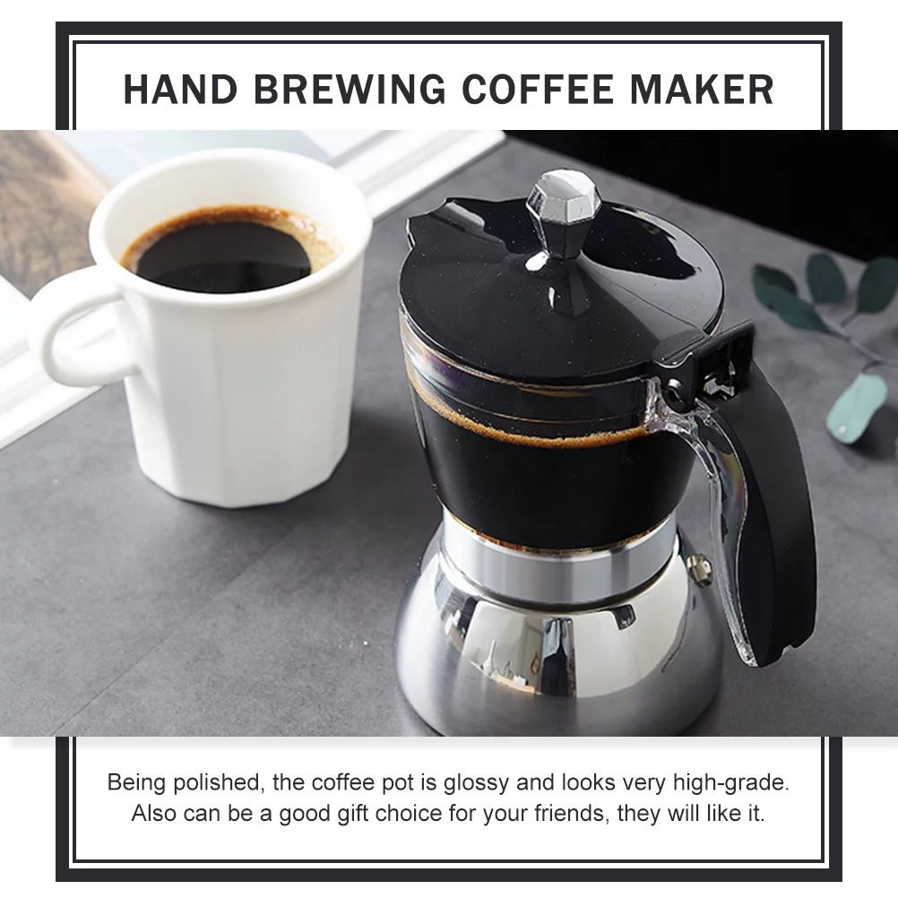 Coffee Pot Mocha Maker Cooking Drip Brewer Hand Brewing Stainless Steel Machines