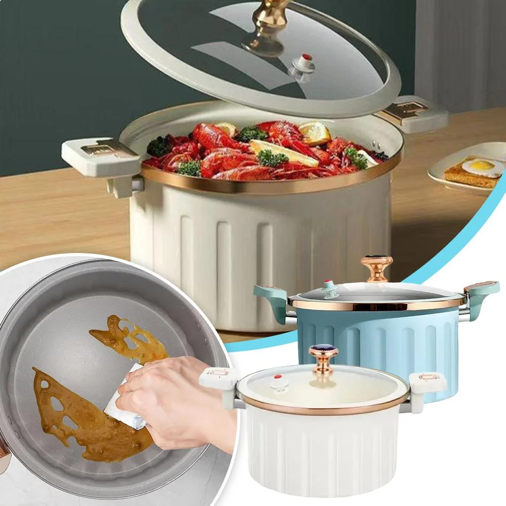 HFLWYWD Enamel Micro Pressure Cooker Vacuum Non-stick Soup Lid with 8L?b Pot