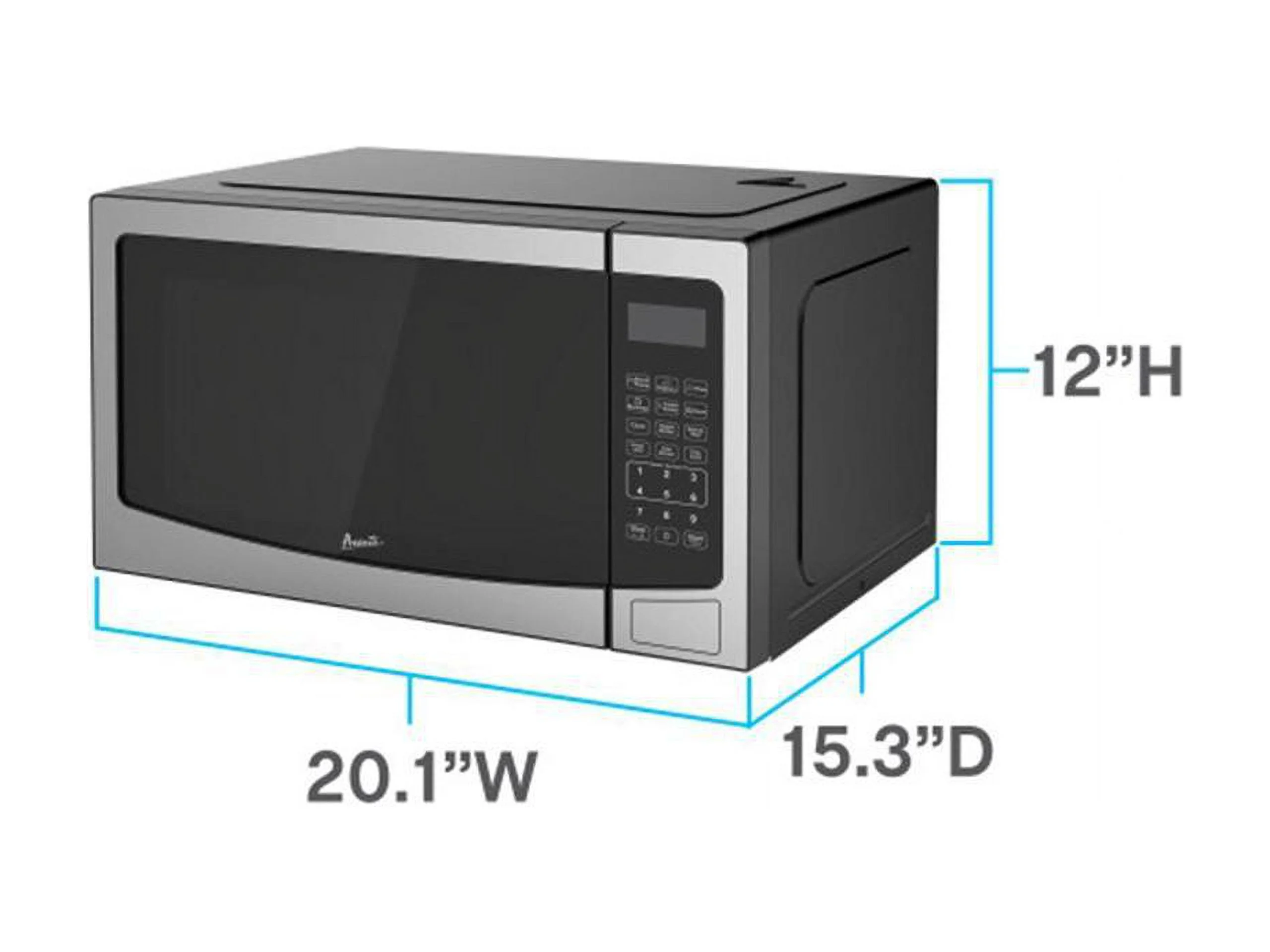 Avanti 1.5 Cu. Ft. Stainless Steel Countertop Microwave