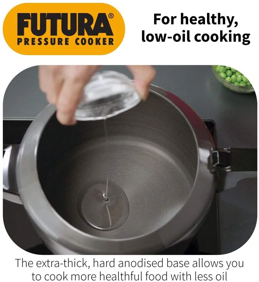 FUTURA Pressure Cooker, 2 Liter, Gray
