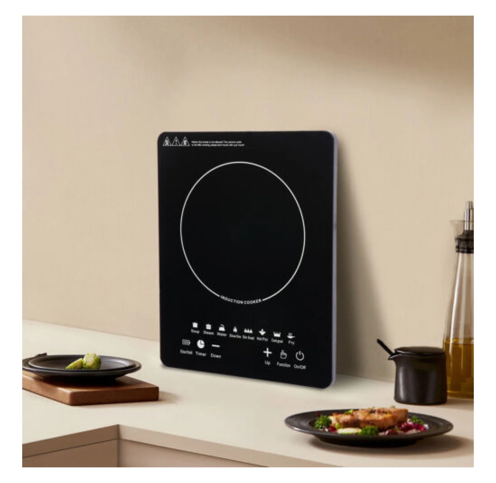 2200W Portable Kitchen Countertop Induction Cooktop Burner Electric Hot Stove