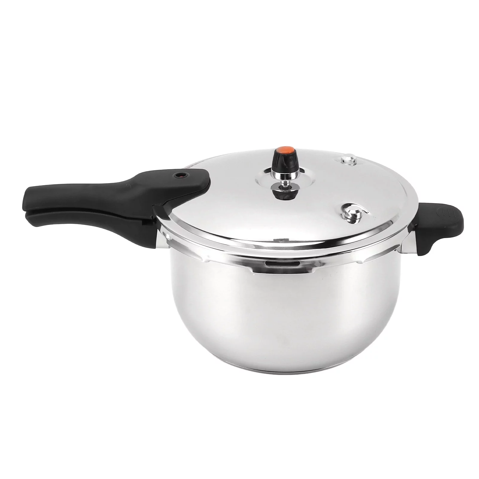 4L Stainless Steel Pressure Cooker with Safety Valve and Security Handle - Multifunctional and Explosion Proof (80KPA) - 20cm Diameter