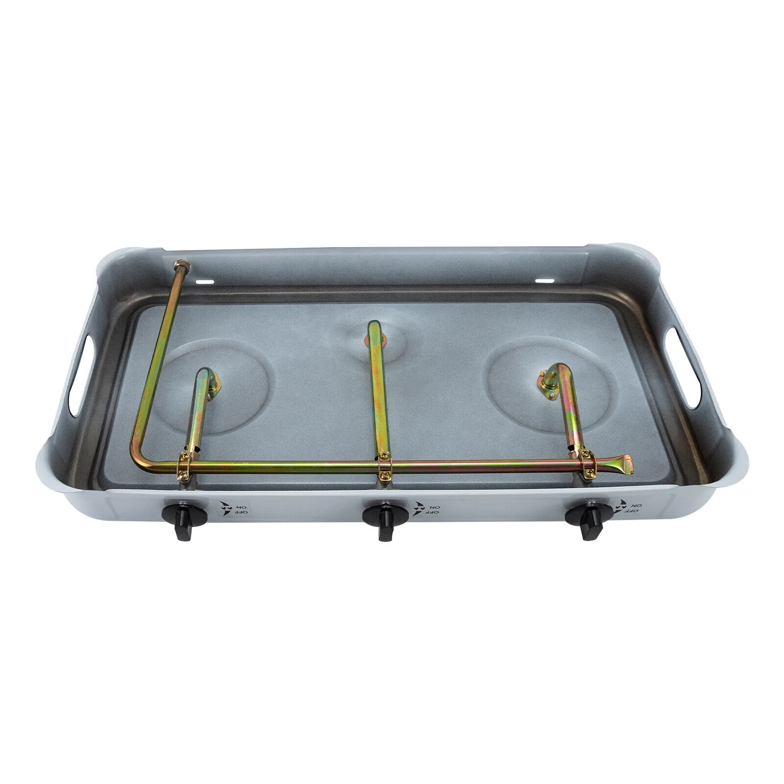 Gas Cooktop, 3 Burner Gas Stove, 3 Burner Gas Cooktop LPG JK-003C Rectangular Gas Stove