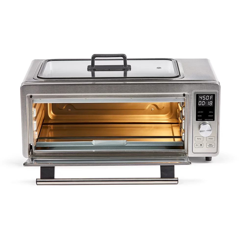 Emeril Lagasse Power Grill 360 Plus, 6-in-1 Electric Indoor Grill and Air Fryer Toaster Oven with Smokeless Technology, XL Family-Size Capacity