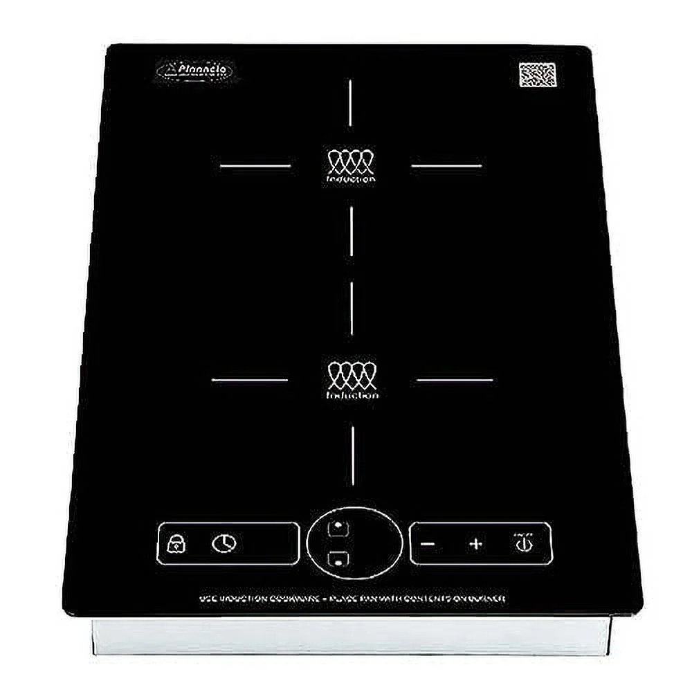 Equator 13' Built in/Freestanding 2 Vertical Burner Induction Cooktop in Black