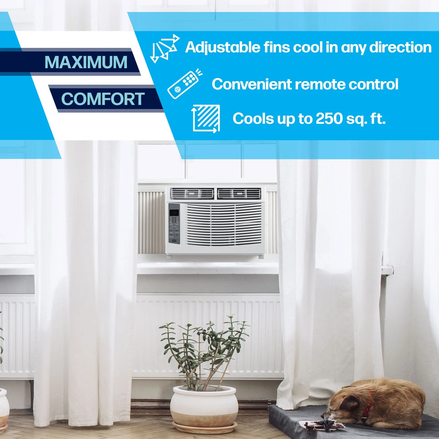 Arctic Wind 6,000 BTU 115V Window Air Conditioner with Remote Control