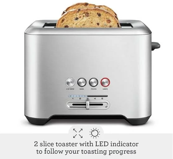 Bit More Toaster 2 Slice BTA70XL, Brushed Stainless Steel