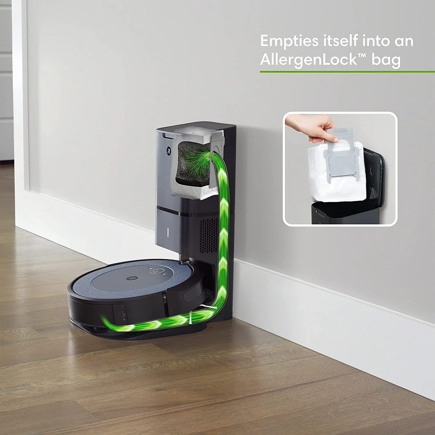 iRobot Roomba i4+ (4552) Robot Vacuum with Automatic Dirt Disposal - Empties Itself for up to 60 Days, Wi-Fi Connected Mapping, Works with Alexa, Ideal for Pet Hair, Carpets