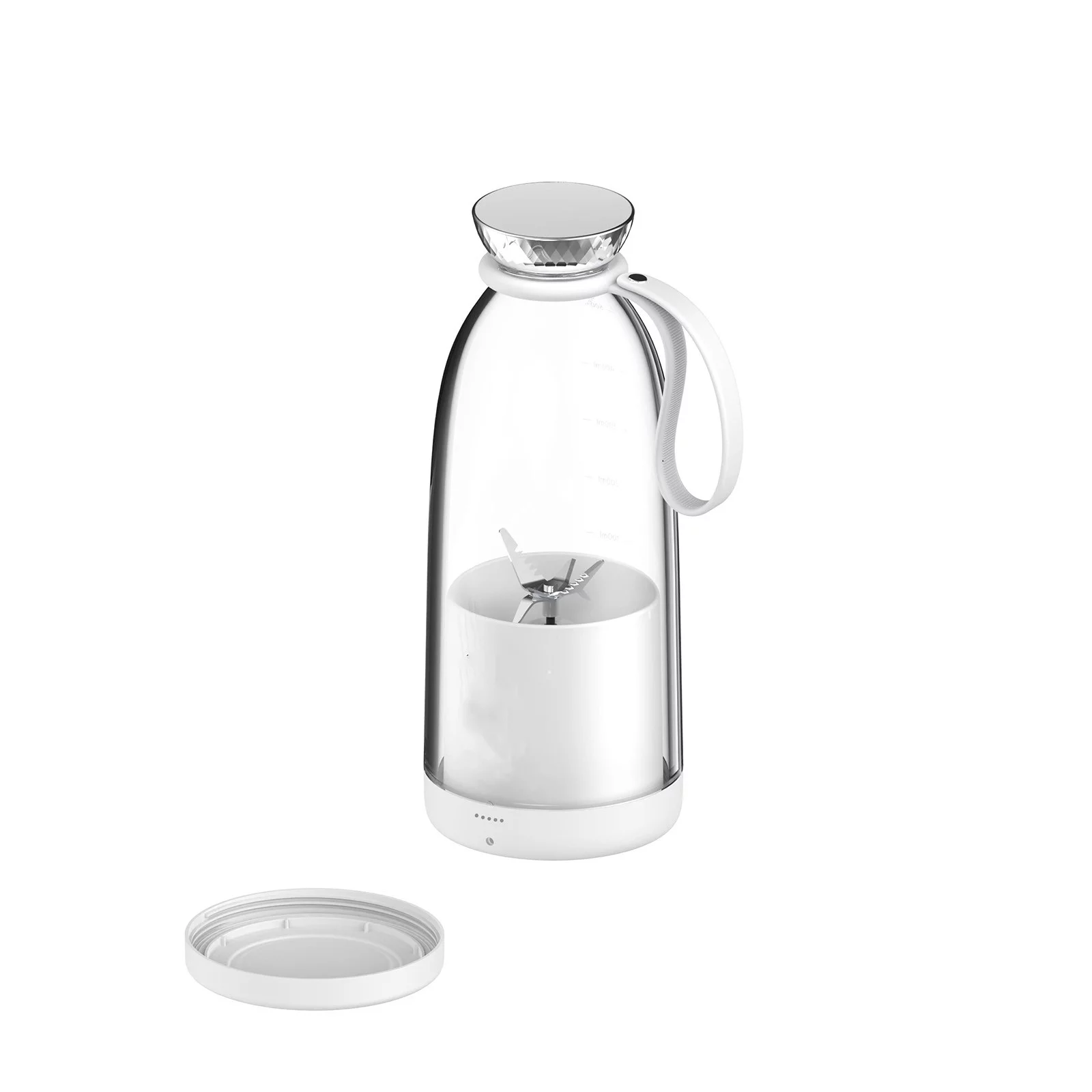 Hiroekza Blender Bottle,Portable Blenders, Personal Blenders For Shakes And, Fruit Juicer USB Rechargeable With 6 Blades, Handheld Blenders For Sports Travel And Outdoors Clearance