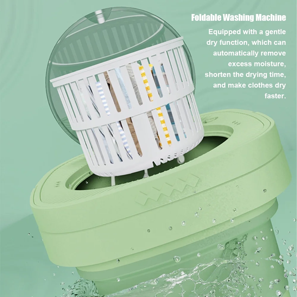 Apexeon Mini washing machine,Baby Clothes Portable Dorm Clothes 6.5L Small Washer Dazzduo Nebublu