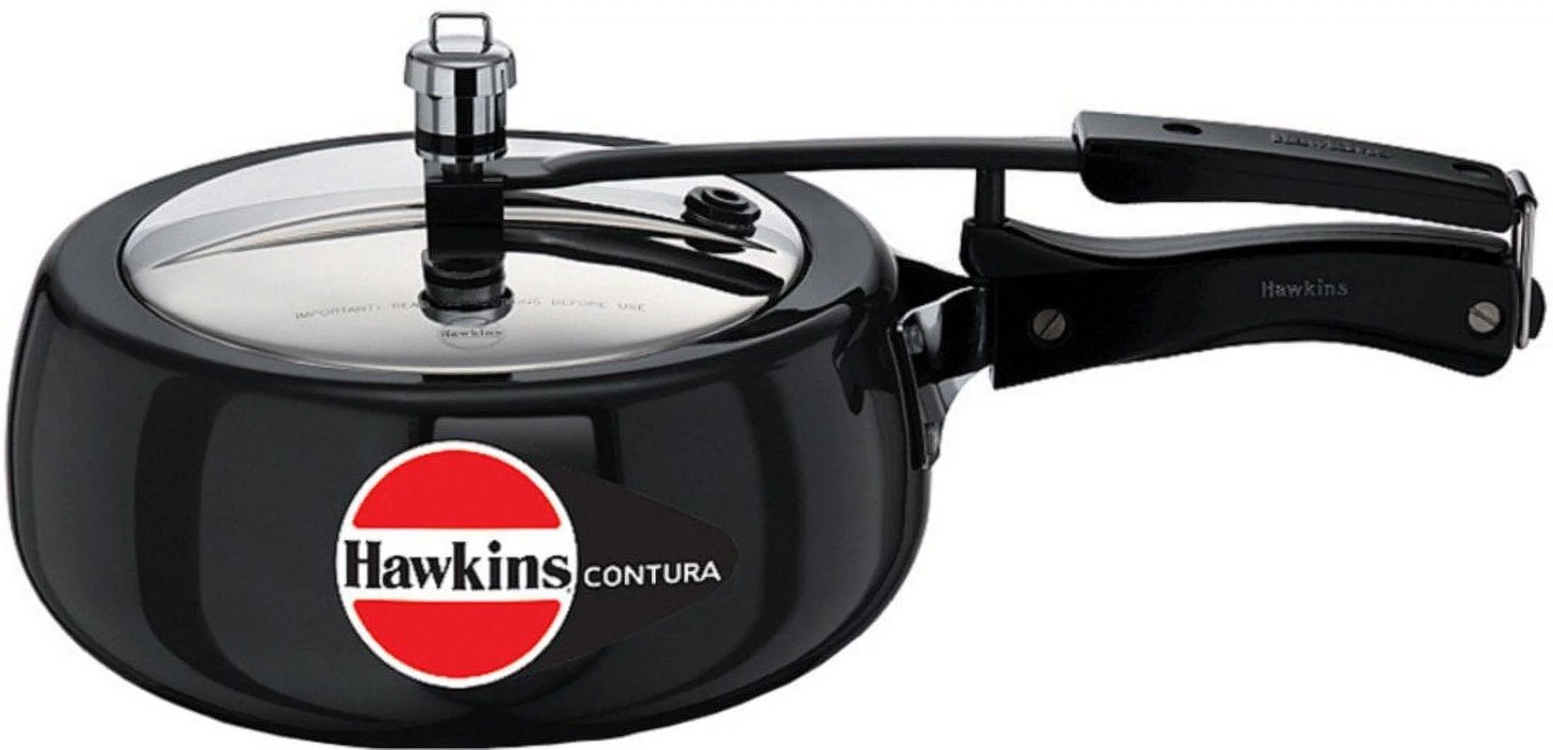 Hawkins CB35 Hard Anodised Pressure Cooker, 3.5-Liter, Contura Black