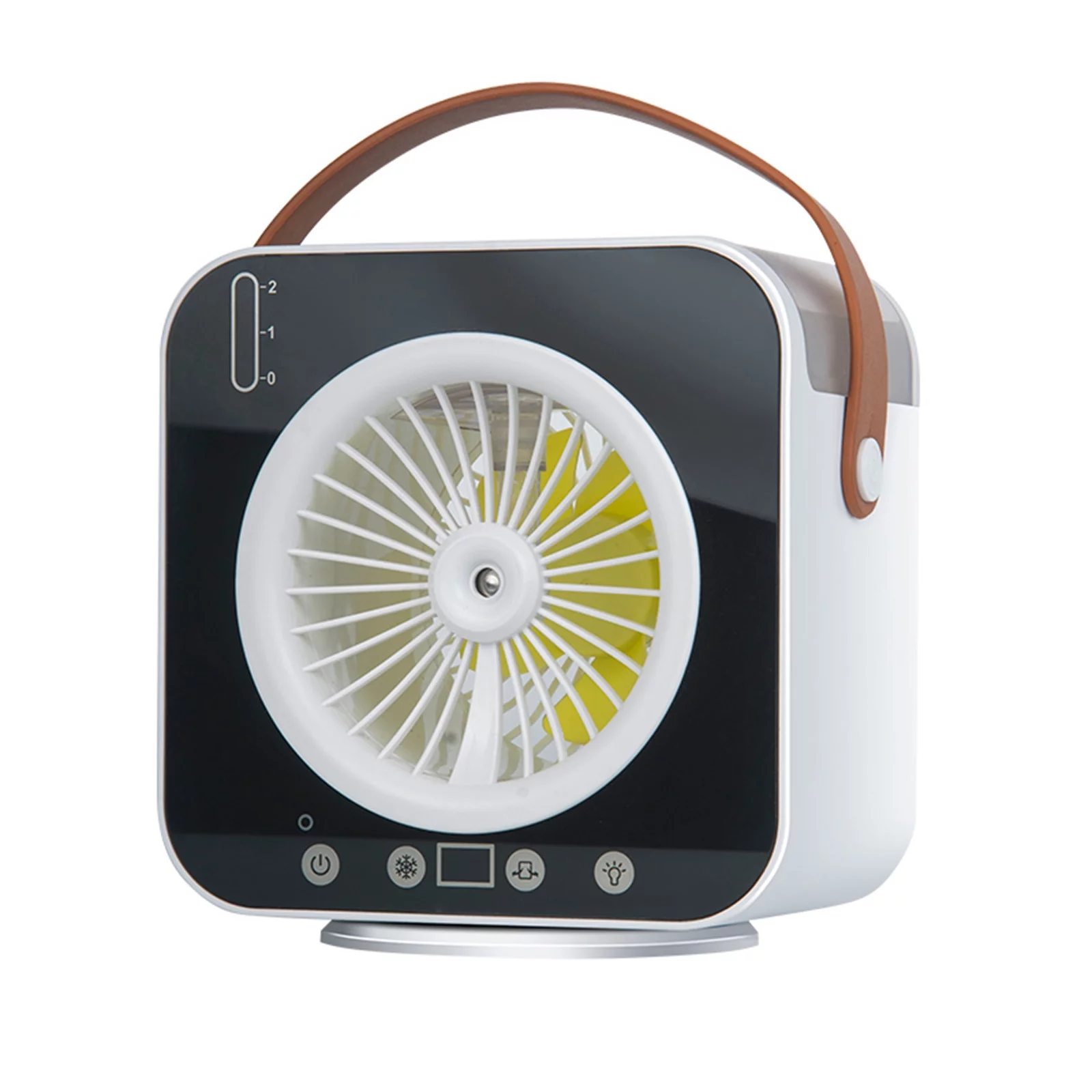 Gnobogi Portable Conditioner Fan, 4 In 1 USB Evaporative Cooler 3 Speeds 7 Colors Light, 70��Oscillation Personal Mini Cooler With 500ml Water Tank, Desktop Cool Fan Clearance