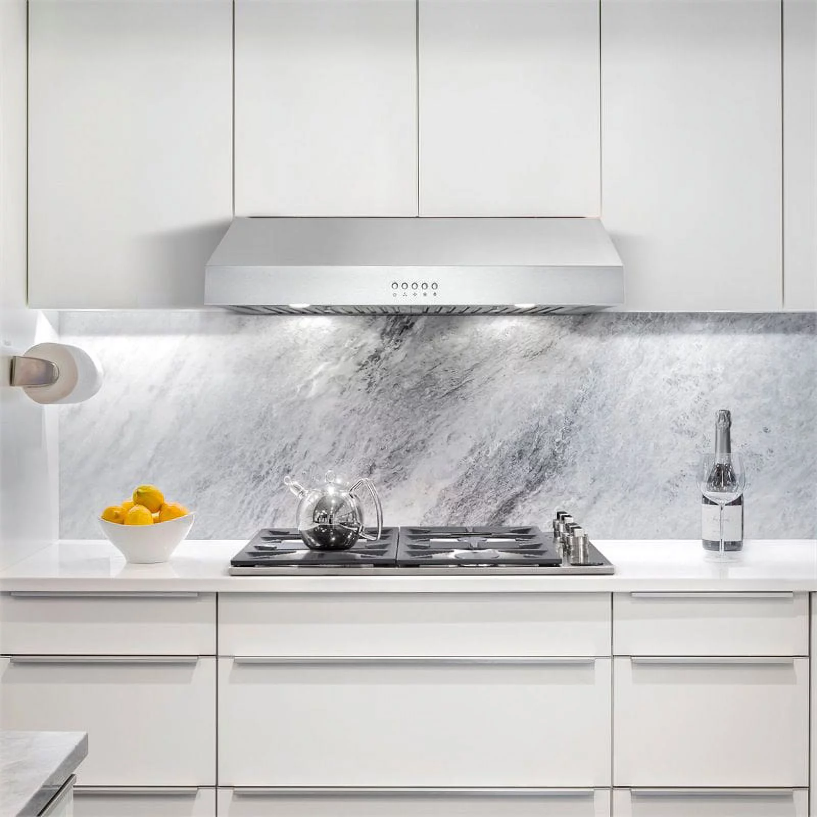 Cosmo 30' 380 CFM Ductless Under Cabinet Range Hood in Stainless Steel