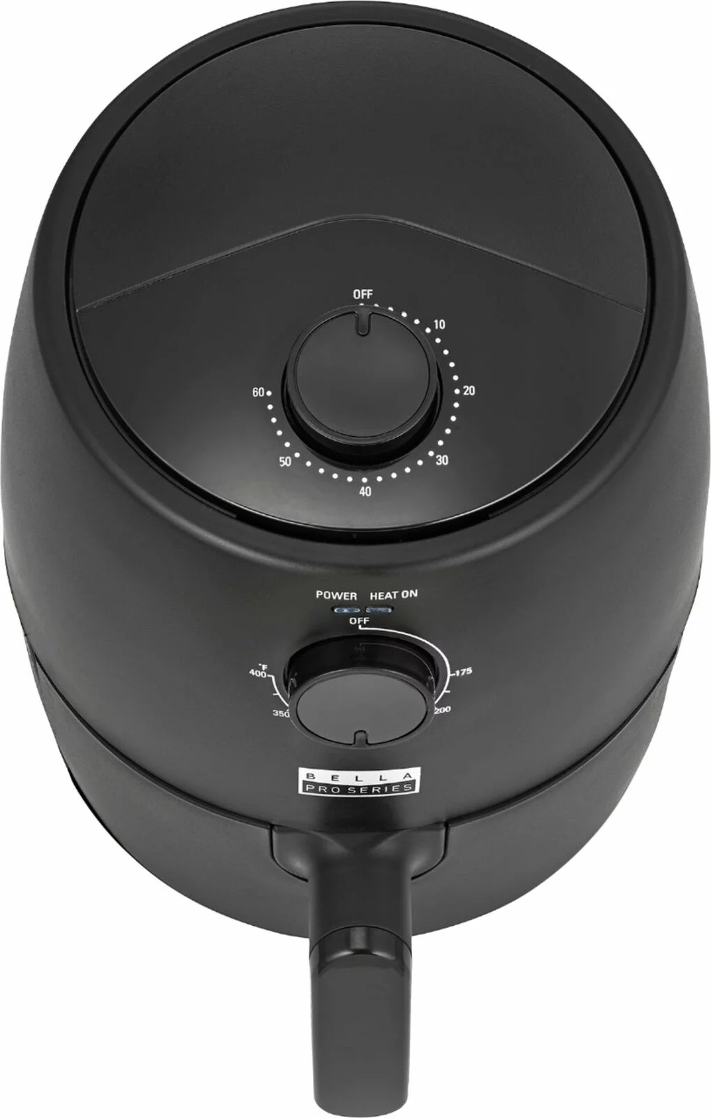 Bella Pro Series - 2-qt. Analog Air Fryer - Matte Black