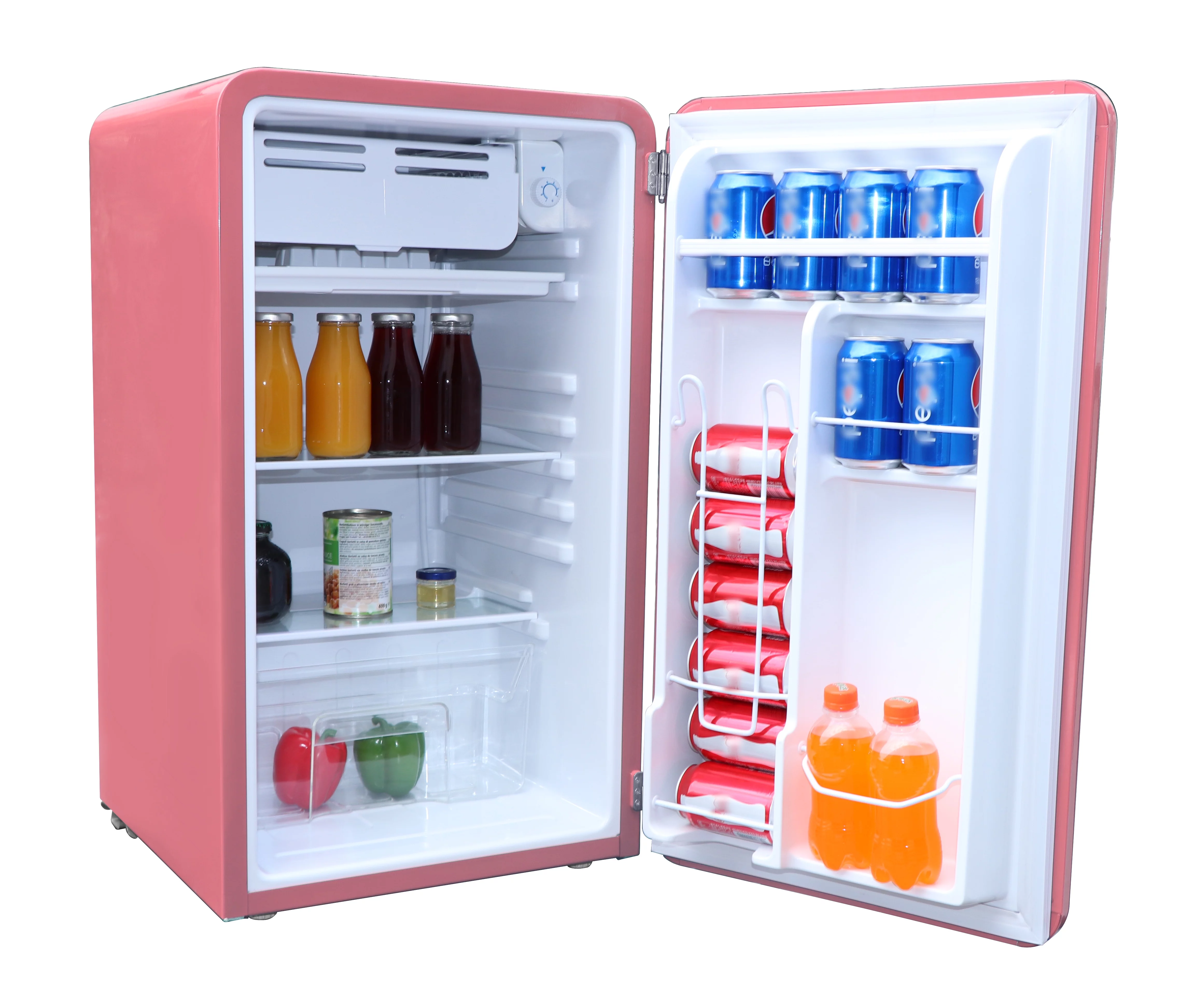 Frigidaire 3.2 cu ft Single Door Retro Compact Fridge EFR372, Pink
