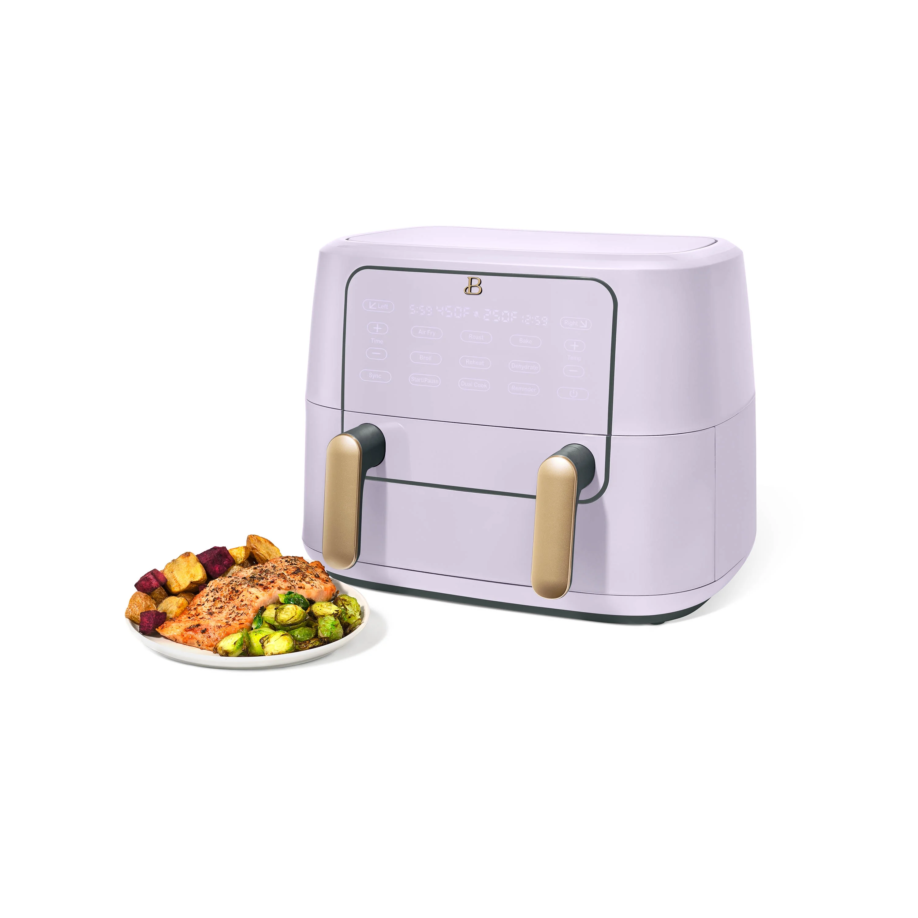 Beautiful 9 Qt TriZone Air Fryer, Lavender by Drew Barrymore