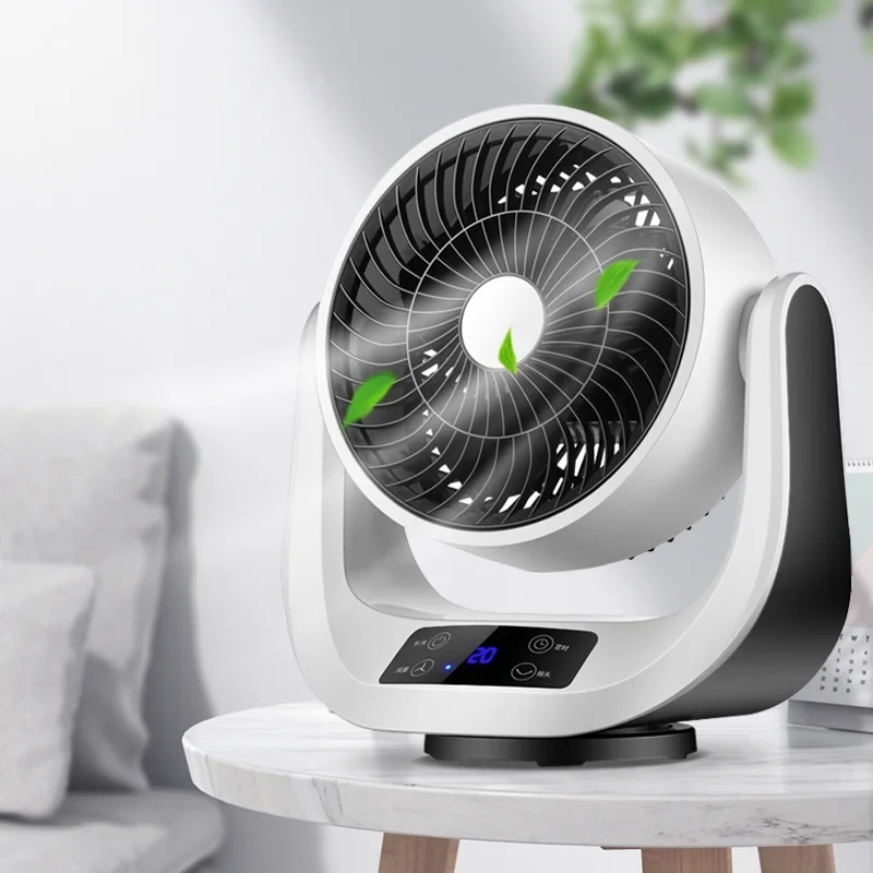 25dB Quiet Fan with Remote Control 3 Speed ??Turbo Mode DC Brushless Motor 12h Timer 3D Oscillation Air Circulation Table Fan for Office Bedroom