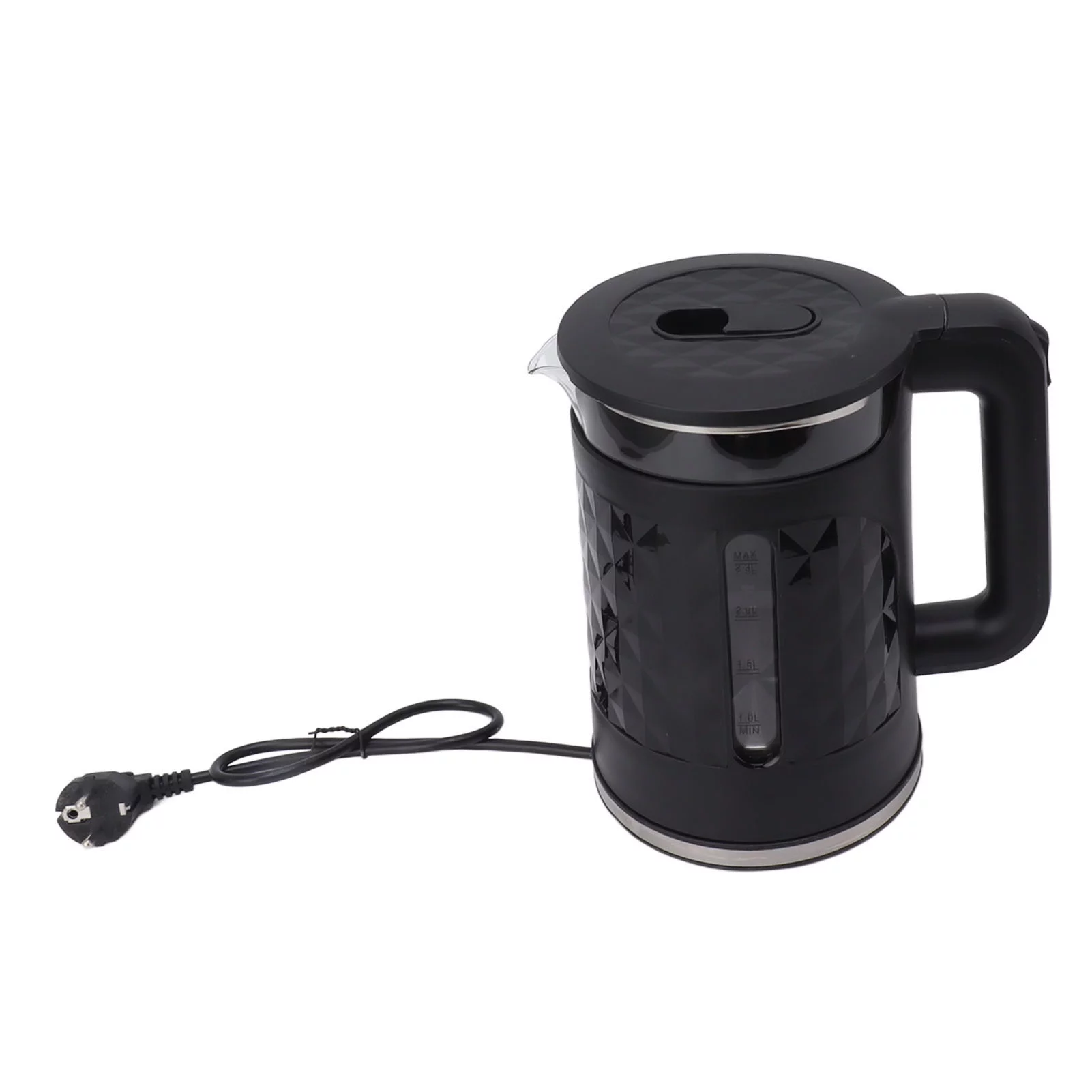 Big sale Electric Tea Kettle 2000W Auto Shut Off Boil Dry Protection Double Wall Electric Hot Water Kettle 2.3L EU Plug 220V Black