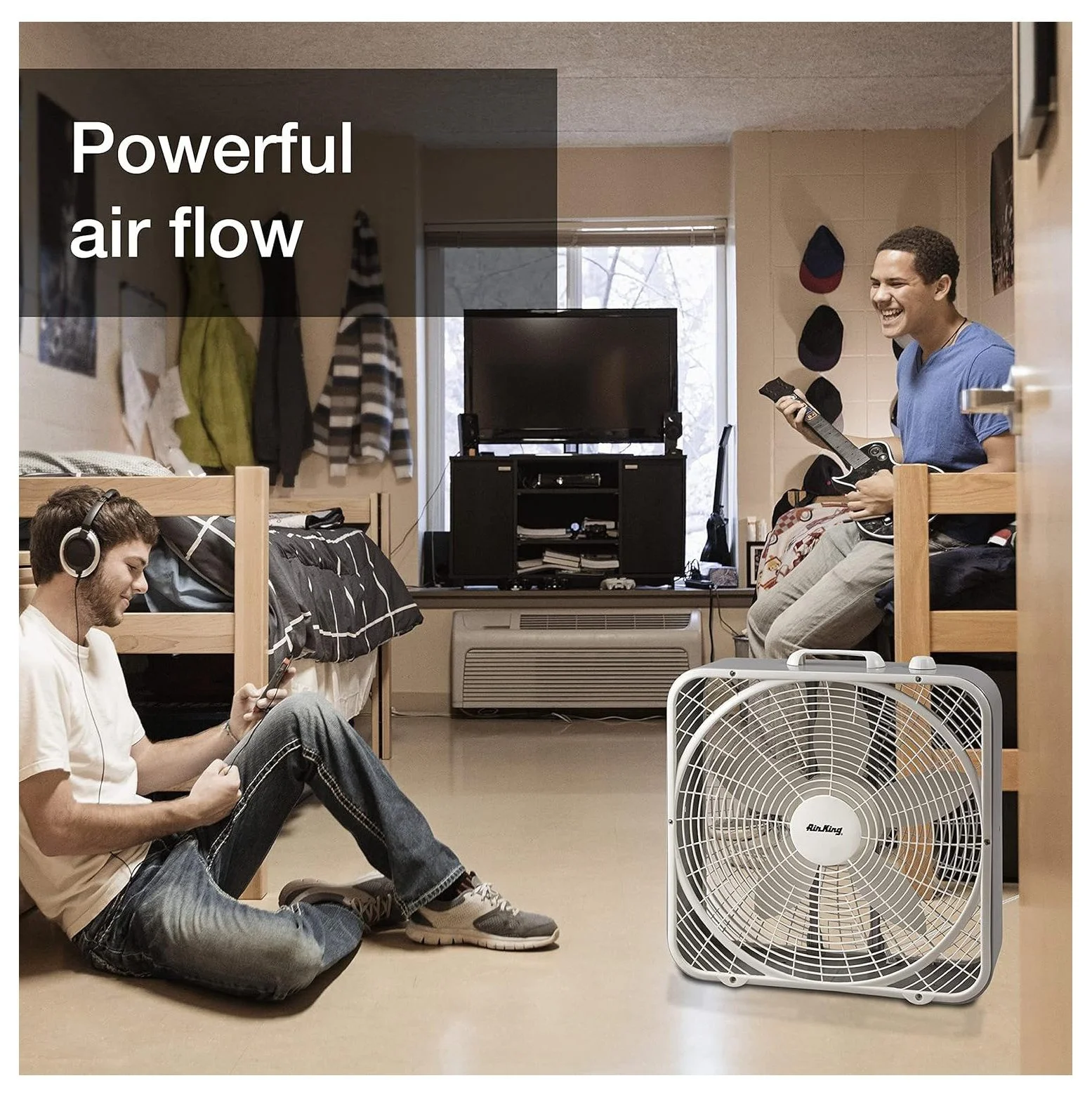 CintBllTer 9723 20-Inch 3-Speed Box Fan , White