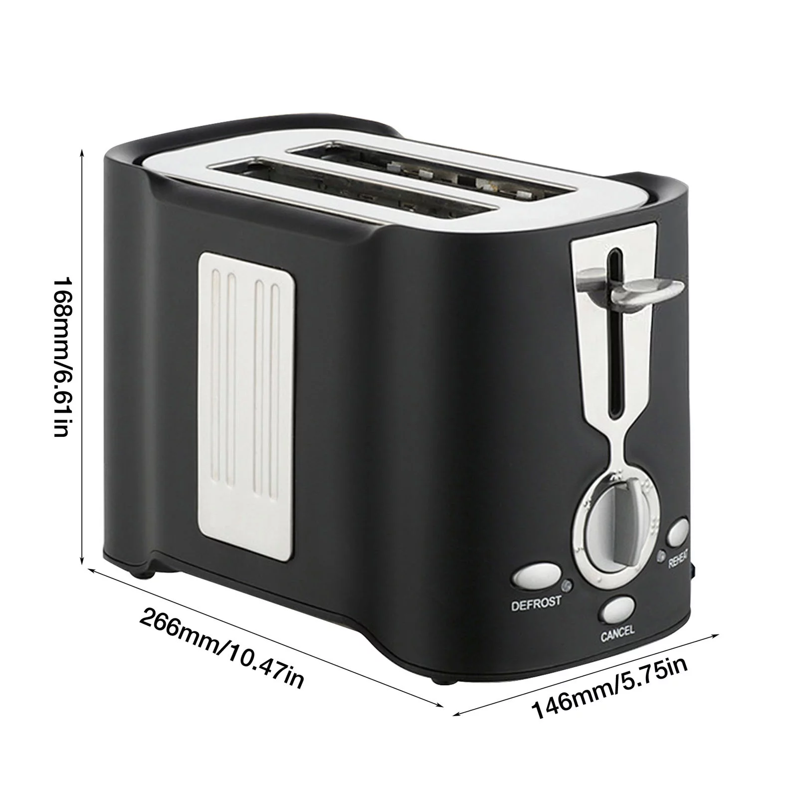 AQITTI Kitchen Utensils Breakfast Toaster Spit Driver Light Food Crossborder Bread Maker Household 110V Toaster Oven Toaster Kitchen Quick Helper